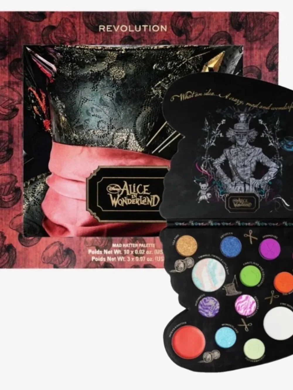 Revolution Alice in Wonderland Mad Hatter Eyeshadow Palette - Multicolor